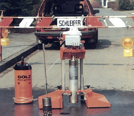 Taking core samples